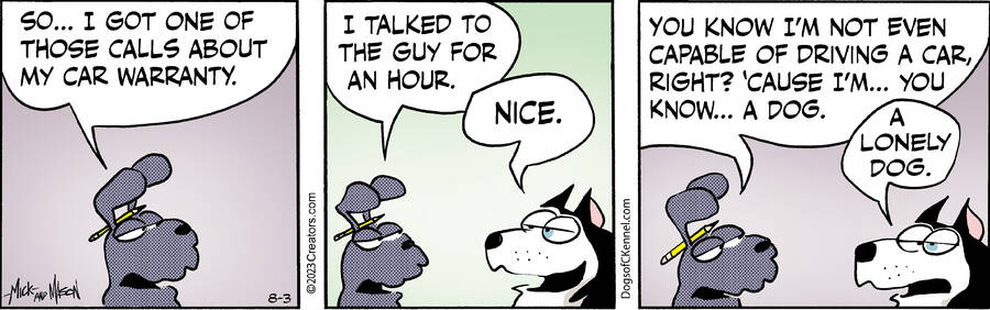 Dogs of C-Kennel for Aug 03, 2023