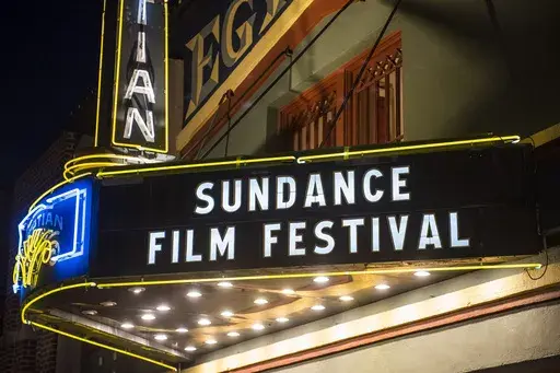 The marquee of the Egyptian Theatre appears during the Sundance Film Festival in Park City, Utah on Jan. 28, 2020. The 2024 Sundance Film Festival runs through Jan. 28. (Photo by Arthur Mola/Invision/AP, File)