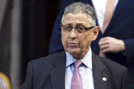 Former New York Assembly Speaker Sheldon Silver leaves federal court in New York on May 11, 2018. Silver, one of the most powerful figures in state government for two decades before his conviction on corruption charges, died in federal custody on Monday, Jan. 24, 2022. He was 77. (AP Photo/Mary Altaffer, File)
