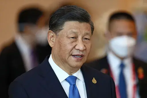 China's President Xi Jinping arrives to attend the APEC Economic Leaders Meeting during the Asia-Pacific Economic Cooperation, APEC summit, Nov. 19, 2022, in Bangkok, Thailand. Chinese leader Xi talked Wednesday, April 26, 2023, with Ukrainian President Volodymyr Zelenskyy by phone and appealed for negotiations in Russia's war against his country, warning “there is no winner in a nuclear war,” state media said, in a long-anticipated conversation after Beijing said it wanted to act as peace m