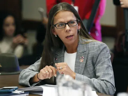House Education Committee member Ashley Henley, R-Southaven, asks a question about teacher pay raise legislation presented before the committee on Jan. 31, 2019, at the Capitol in Jackson, Miss. On Nov. 17, 2023, a judge signed an order to drop indictments on murder and arson against Billy Lamar Brooks in the June 2021 death of Henley and the earlier burning of a building. Prosecutors saying they needed more time to investigate, and new charges could be brought later. Henley served in the Missis