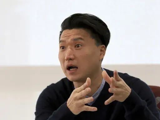 South Korean adoptee Adam Crapser speaks during an interview in Seoul, South Korea, Jan. 2, 2019. A court on Tuesday, May 16, 2023 ordered South Korea’s biggest adoption agency to pay 100 million won ($74,700) in damages to the 48-year-old man for mishandling his adoption as a child to the United States, where he faced legal troubles after surviving an abusive childhood before being deported in 2016. (AP Photo/Ahn Young-joon, File)