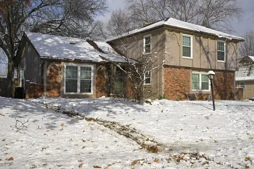 Three Kansas City Chiefs NFL football fans were found dead outside this home, late Tuesday, Jan. 9, 2024, in Kansas City, Mo., as seen Wednesday, Jan. 10. (Tammy Ljungblad/The Kansas City Star via AP)
