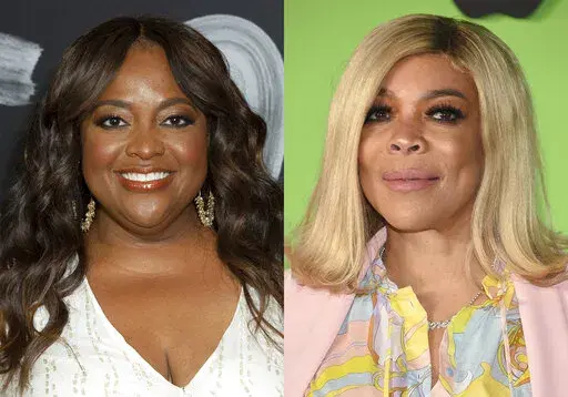 Sherri Shepherd appears at the Los Angeles premiere of "Mr. Iglesias" on June 20, 2019, left, and Wendy Williams appears at the world premiere of "The Morning Show" in New York on Oct. 28, 2019. “The Wendy Williams Show” is ending because of Williams’ prolonged health-related absence and will be replaced this fall with a show hosted by Sherri Shepherd. Producer and distributor Debmar-Mercury says the new daytime show “Sherri” will “inherit” the time slots on the Fox network’s own