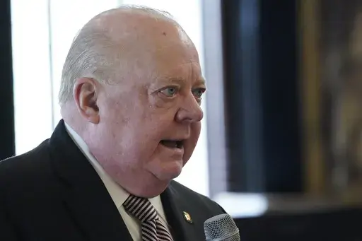 Sen. John Polk, R-Hattiesburg speaks during a debate on March 7, 2023, at the Mississippi Capitol in Jackson. Polk, chairman of the Senate Accountability, Efficiency and Transparency Committee, told reporters Wednesday, March 22, 2023, that he did not know whether the Senate will approve a new initiative process to let voters put proposed Mississippi laws -- but none dealing with abortion -- on the statewide ballot. (AP Photo/Rogelio V. Solis, File)