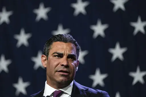 Republican presidential candidate Miami Mayor Francis Suarez speaks at the Republican Party of Iowa's 2023 Lincoln Dinner in Des Moines, Iowa, Friday, July 28, 2023. Suarez has qualified for next week's Republican presidential debate, he said on Friday, Aug. 18, becoming the ninth White House hopeful to meet the fundraising and polling thresholds required to participate in the opening debate of the 2024 campaign. (AP Photo/Charlie Neibergall, File)