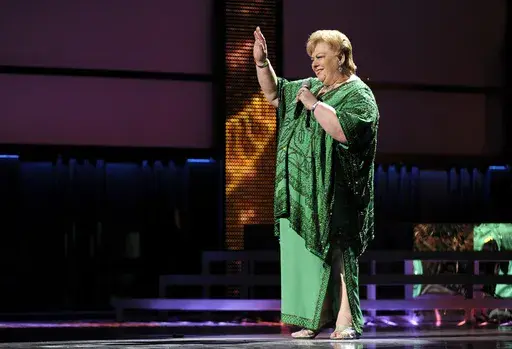 Paquita La Del Barrio performs at the 14th Annual Latin Grammy Awards at the Mandalay Bay Hotel and Casino, Nov. 21, 2013, in Las Vegas. (Photo by Chris Pizzello/Invision/AP), File