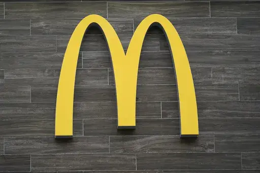 This photo shows a logo of a McDonald's restaurant in Havertown, Pa., on April 26, 2022. A report says McDonald’s has closed its U.S. offices for a few days as the company prepares to inform employees about layoffs. (AP Photo/Matt Rourke)