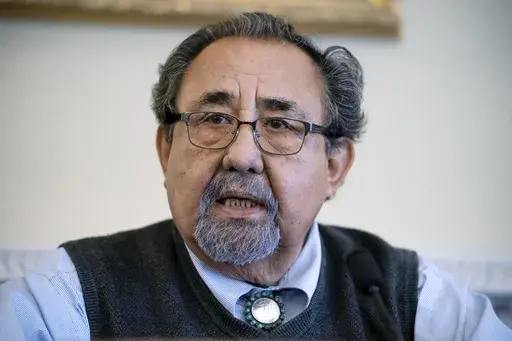 House Natural Resources Committee Chairman Raul Grijalva, D-Ariz., speaks at Capitol in Washington, March 28, 2022. (AP Photo/J. Scott Applewhite, File)