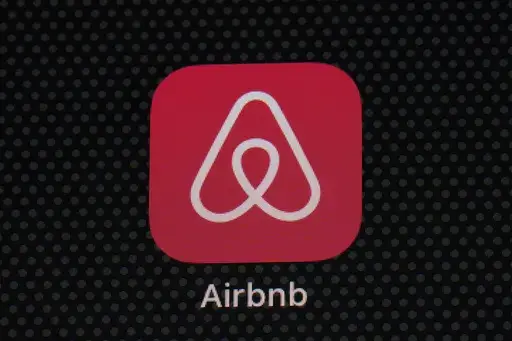 The Airbnb app icon is displayed on an iPad screen in Washington, D.C., on May 8, 2021. Airbnb reports earnings on Wednesday, Nov. 1, 2023. (AP Photo/Patrick Semansky, File)
