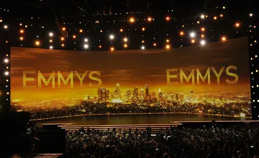 A view of the stage at the Primetime Emmy Awards in Los Angeles, is seen Sept. 22, 2019. (Photo by Chris Pizzello/Invision/AP, File)