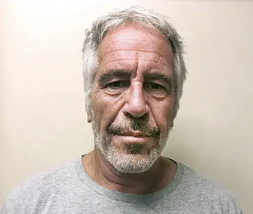This March 28, 2017, photo provided by the New York State Sex Offender Registry shows Jeffrey Epstein. JPMorgan Chase has agreed to pay $75 million to the U.S. Virgin Islands to settle claims that the bank enabled the sex trafficking acts of financier Jeffrey Epstein. JPMorgan said Tuesday, Sept. 26, 2023 that $55 million of the settlement will go toward local charities and assistance for victims. (New York State Sex Offender Registry via AP, File)