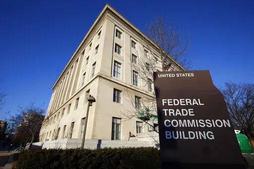The Federal Trade Commission building in Washington is pictured on Jan. 28, 2015. The online counseling service BetterHelp has agreed to return $7.8 million to customers to settle with the FTC for sharing health data it had promised to keep private — including information about mental health challenges — with companies including Facebook and Snapchat. The proposed FTC order announced Thursday, March 2, 2023, also limits how the California-based company may share consumer data in the future. 