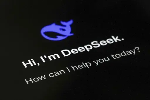 The smartphone app DeepSeek page is seen on a smartphone screen in Beijing, Jan. 28, 2025. (AP Photo/Andy Wong, File)