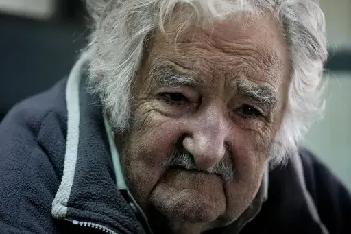 Former Uruguayan President Jose “Pepe” Mujica pauses during an interview, in Montevideo, Uruguay, Saturday, July 22, 2023. Mujica is Uruguay’s best-known atheist and “none.” Uruguay has a long history of secularization that dates to the early 20th century. Today, more than half of its population identify as religiously unaffiliated – the highest portion in Latin America. (AP Photo/Natacha Pisarenko)