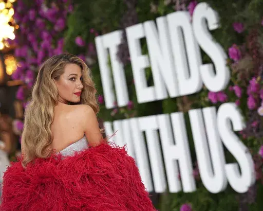 Blake Lively poses for photographers upon arrival at the UK Gala Screening for the film 'It 'Ends With Us' on Thursday, Aug, 8, 2024 in London. (Photo by Scott A Garfitt/Invision/AP, File)
