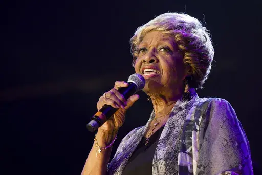 Cissy Houston performs during McDonald's Gospelfest 2013 on May 11, 2013 in Newark, N.J. Houston, the mother of Whitney Houston and a two-time Grammy winner who performed alongside superstar musicians like Elvis Presley and Aretha Franklin, died Monday, Oct. 7, 2024, in her New Jersey home. She was 91. (Photo by Charles Sykes/Invision/AP, File)