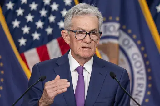 Federal Reserve Board Chair Jerome Powell speaks during a news conference about the Federal Reserve's monetary policy at the Federal Reserve, Wednesday, Jan. 31, 2024, in Washington. (AP Photo/Alex Brandon)