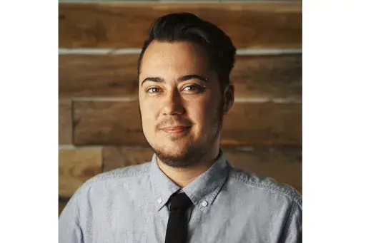 Tis 2022 photo shows a self-portrait of Maxwell Kuzma, a transgender man working as a film editor and writer living outside of Columbus in rural Ohio. Kuzma expressed dismay at a Vatican document issued Monday, April 8, 2024, that rejected the idea that one’s biological sex can change. (Maxwell Kuzma via AP)