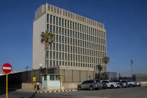 The U.S. embassy in Havana, Cuba is seen on Jan. 4, 2023. An array of advanced tests found no brain injuries or degeneration among U.S. diplomats and other government employees who suffer mysterious health problems once dubbed “Havana syndrome,” researchers reported Monday, March 18, 2024. (AP Photo/Ismael Francisco, File)